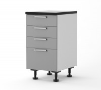Athens - 450mm wide Four Drawer Base Cabinet