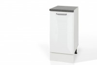 High Gloss White Single Door Base cabinet S30 for kitchen