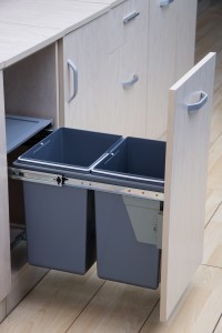 340mm Wide Rubbish Bin Insert For Base Cabinets JC602